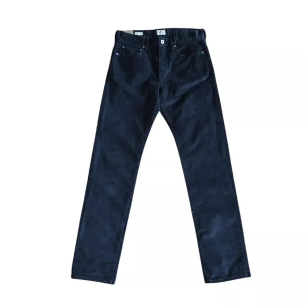 J.crew 770 Stretch Corduroy Black Men's Trade Mark Cotton Pants Size W29 L32